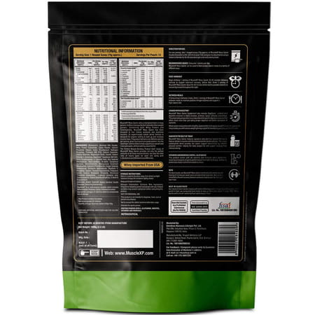 Musclexp Mass Gainer - 26 Vitamins & Minerals | Digestive Enzymes | Double Chocolate | 2X1kg Pouches