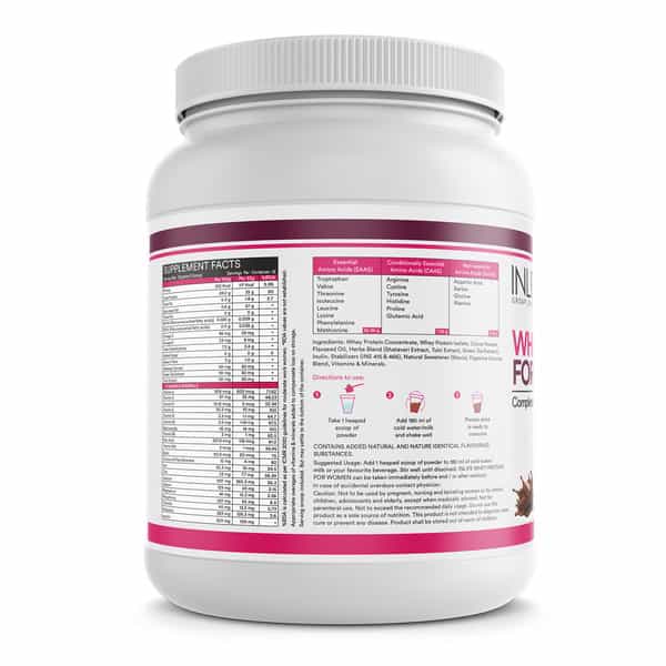 Inlife Whey Protein Powder For Women Ayurvedic Herbs With Weight Management And Hsn (500G Chocolate)