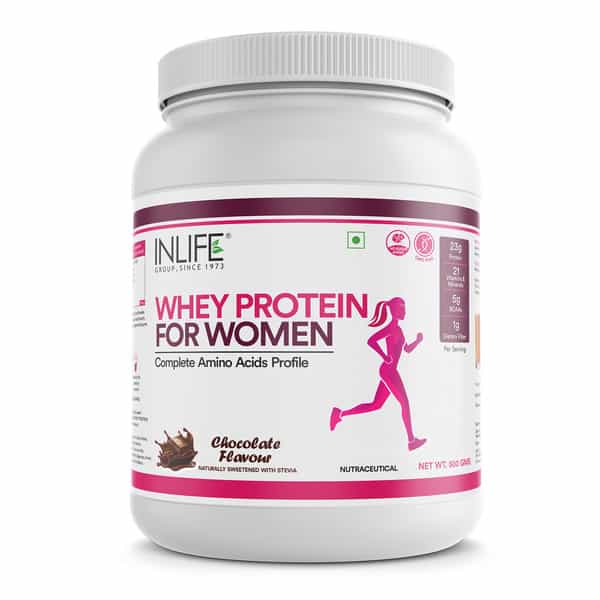 Inlife Whey Protein Powder For Women Ayurvedic Herbs With Weight Management And Hsn (500G Chocolate)