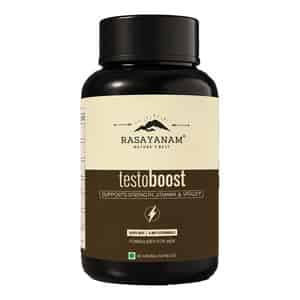 Rasayanam Testoboost For Men | Shilajit | Ashwagandha & Safed Musli (60 Capsules | Pack Of 1)