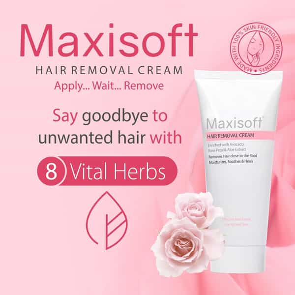 Maxisoft Hair Removal Cream | For Normal Skin | Tube | 60 Gm | Pack Of 2