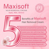 Maxisoft Hair Removal Cream | For Normal Skin | Tube | 60 Gm | Pack Of 2