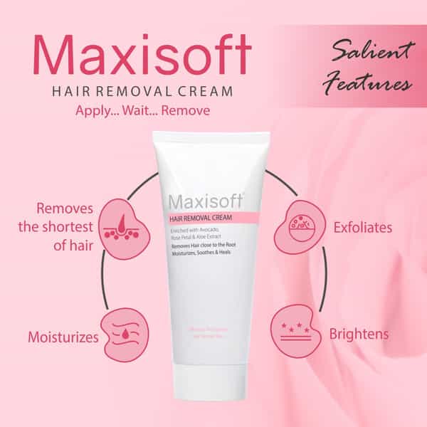 Maxisoft Hair Removal Cream | For Normal Skin | Tube | 60 Gm | Pack Of 2