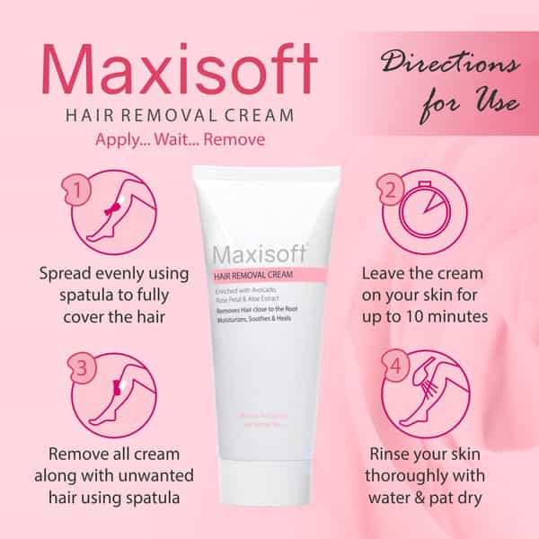 Maxisoft Hair Removal Cream | For Normal Skin | Tube | 60 Gm | Pack Of 2