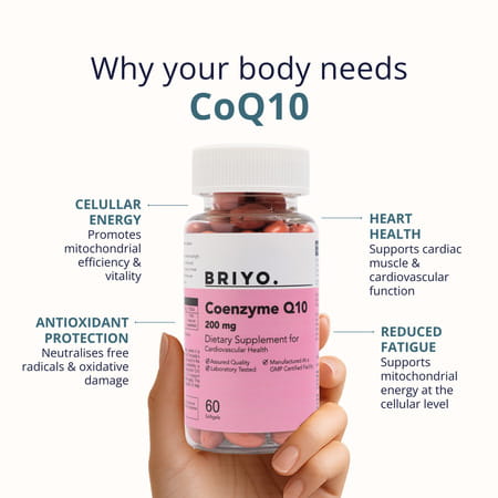 Briyosis Coenzyme Q10 200Mg 60 Softgel Capsules