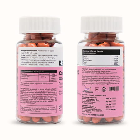 Briyosis Coenzyme Q10 200Mg 60 Softgel Capsules