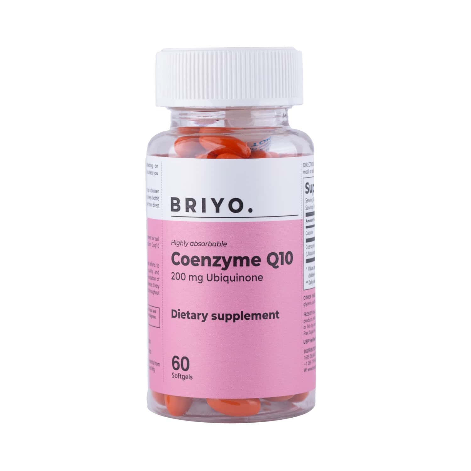 Briyosis Coenzyme Q10 200mg 60 Softgel Capsules