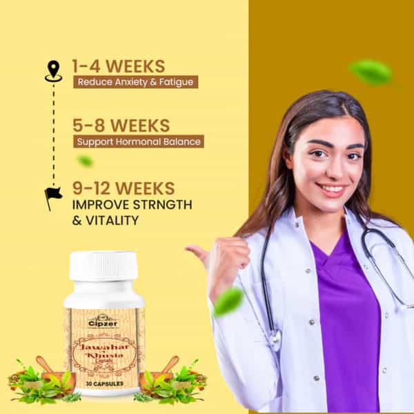 Cipzer Jawahar E Khusia | Boost Stamina | Strength & Sexual Vitality | 30 Capsules For Men