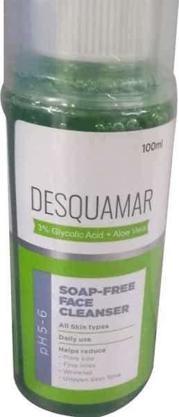 Desquamar Soap-Free Face Cleanser Ph 5-6 For All Skin Types - 100Ml
