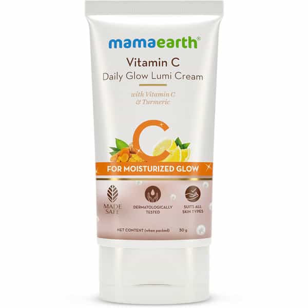 Mamaearth Vitamin C Daily Glow Lumi Cream With Vitamin C & Turmeric For Moisturizing Glow (30 Gm)