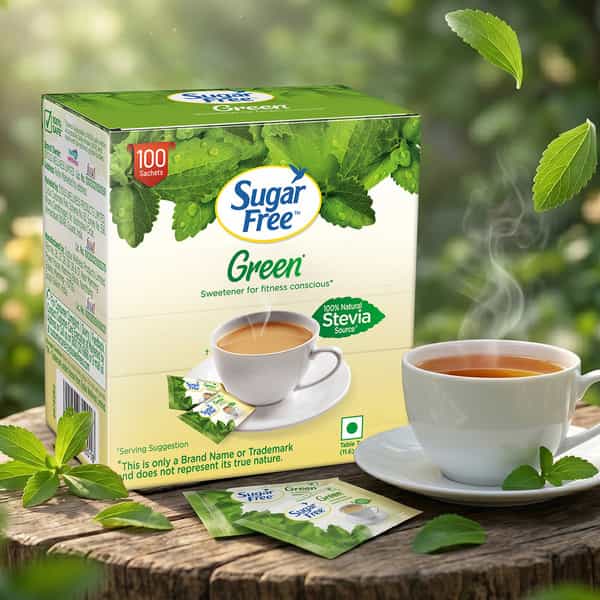 Sugar Free Green With Stevia Powder 0.75G | 100 Sachets