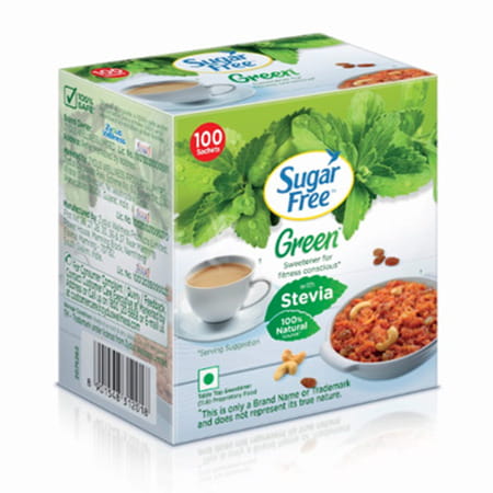 Sugar Free Green With Stevia Powder 0.75g | 100 Sachets