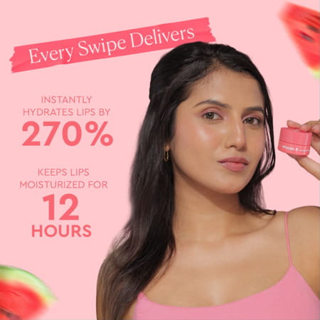 The Face Shop Vitamin B Tinted Overnight Lip Balm | Watermelon | Shea Butter | Soft Pink Lips - 14g