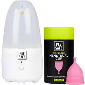 Pee Safe Menstrual Cups For Women | Small Size With Menstrual Cup Sterilizer