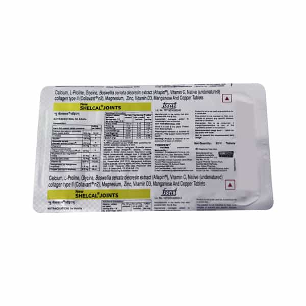 New Shelcal Joints Strip Of 10 Tablets