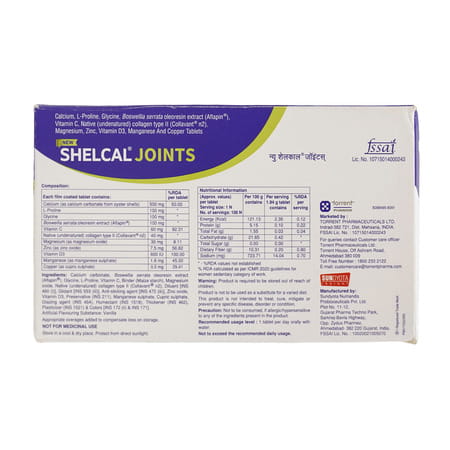 New Shelcal Joints Strip Of 10 Tablets