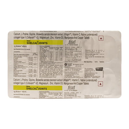 New Shelcal Joints Strip Of 10 Tablets