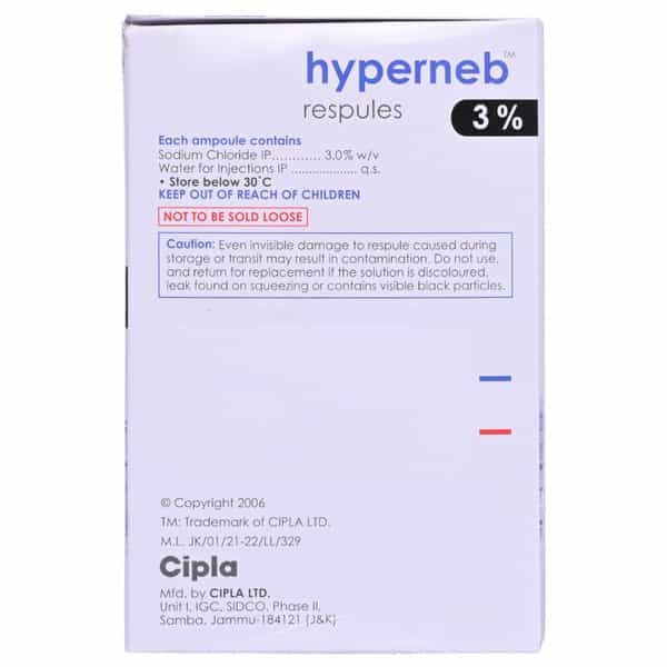 Hyperneb 3% Respules 4 Ml