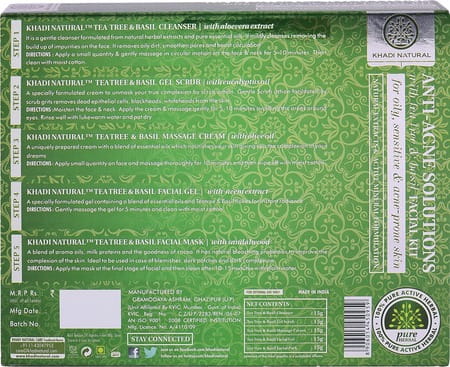 Khadi Natural Anti-Acne Solutions Mini Facial Kit 75 Gm