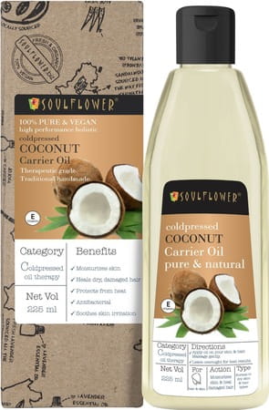 Soulflower Coldpressed Coconut Carrier Oil 225ml