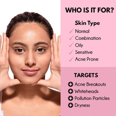 Auli Acne Control Face Wash Pore Minimsing Deep Cleansing Breakout And Acne Reducing Formula - 100Gm