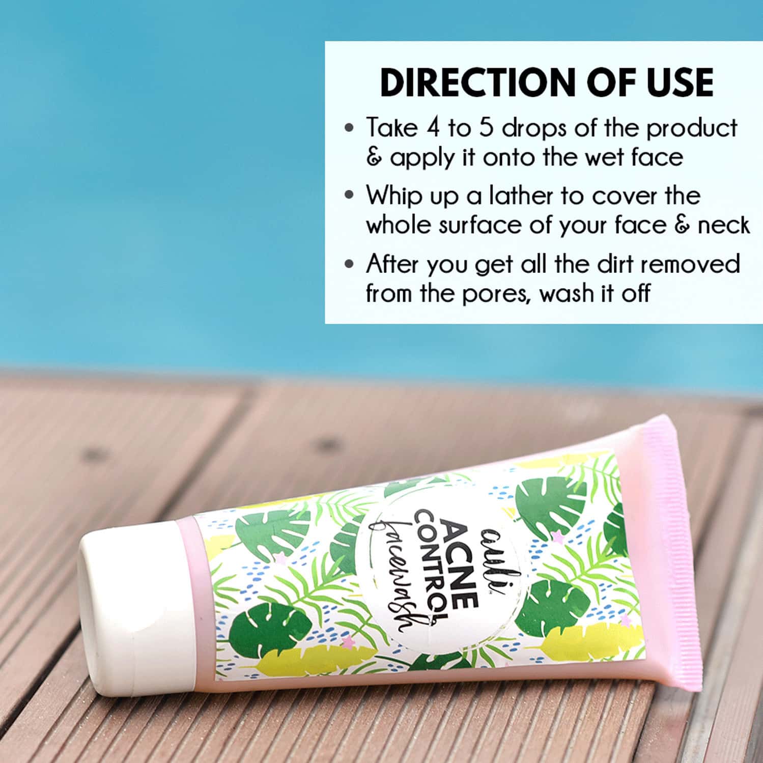 Buy AULI ACNE CONTROL FACE WASH PORE MINIMSING DEEP CLEANSING BREAKOUT