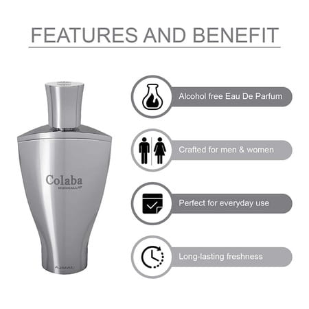 Ajmal Wisal Dhahab Edp 50ml Perfume For Men And Colaba Mukhallat Cp Attar 14ml For Unisex
