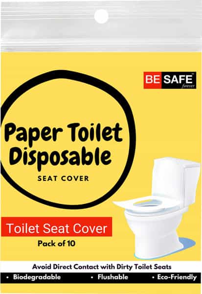 Besafe Forever Disposable Paper Toilet Seat Cover 10 Sheets Yellow