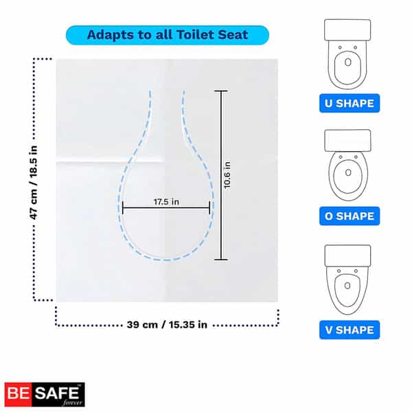 Besafe Forever Disposable Paper Toilet Seat Cover 10 Sheets Yellow