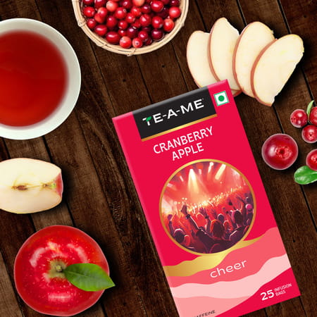 Te-A-Me Cranberry Apple Tea - 25 Tea Bags