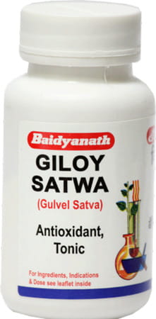 Baidyanath Asli Ayurved Giloy Satwa 40g (Pack Of 2) Immunity Booster Natural Antioxidant Tonic