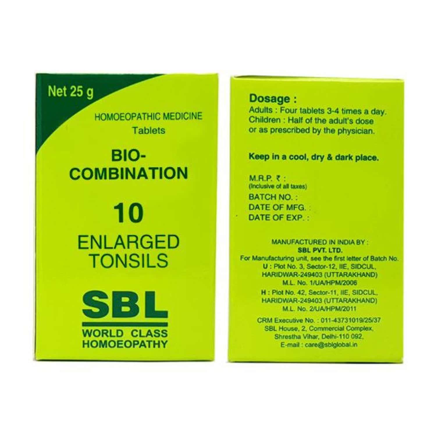 Sbl Bio-combination 10 Tablet 450 Gm Pack Of 3