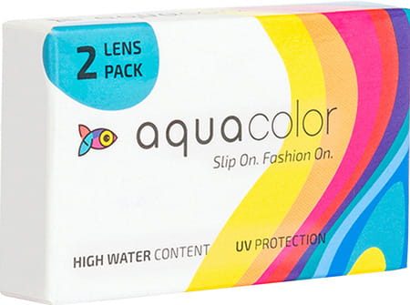 Aquacolorspicy Graymonthly Disposablecolorlenses (2 Lenses/Box/Plano) (0)