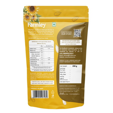 Farmley Premium Sunflower Seeds 200 G