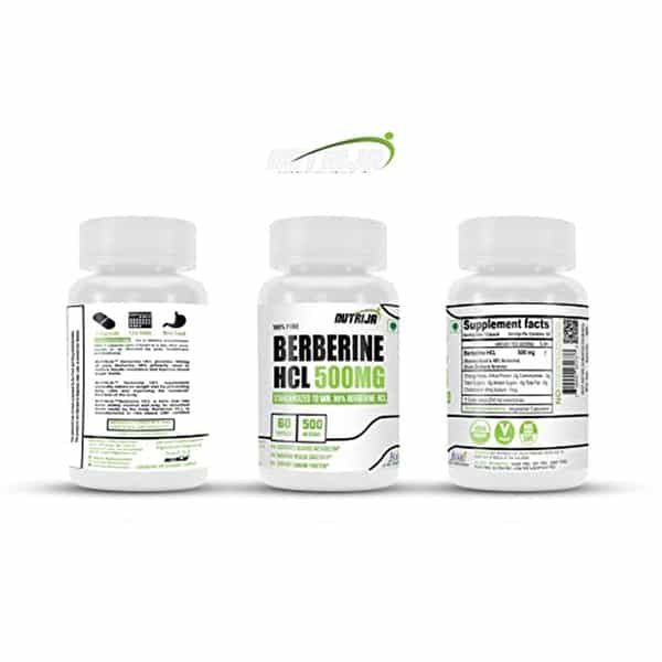 Nutrija Berberine Hcl 500Mg Capsules - 60 Capsules