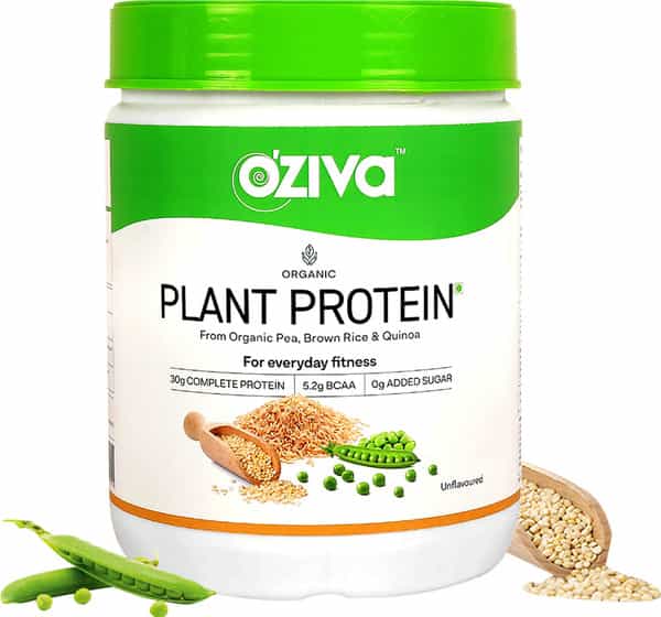 Oziva Organic Plant Protein 1 Kg-Everyday Fitness & Immunity Clean & Vegan