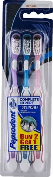 Pepsodent Complete Expert Toothbrush (Buy 2 Get 1 Free)