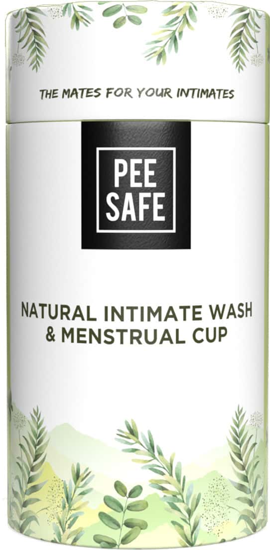 Pee Safe Period Care Combo- Menstrual Cup (Small) & Intimate Wash Women 105 Ml