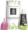 Pee Safe Period Care Combo- Menstrual Cup (Small) & Intimate Wash Women 105 Ml