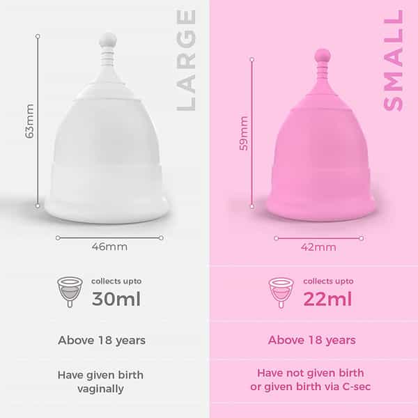 Pee Safe Period Care Combo- Menstrual Cup (Small) & Intimate Wash Women 105 Ml