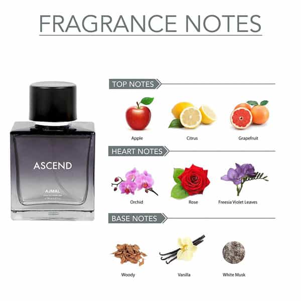 Ajmal Ascend Eau De Parfum Oriental Perfume 100Ml Office Wear For Unisex.