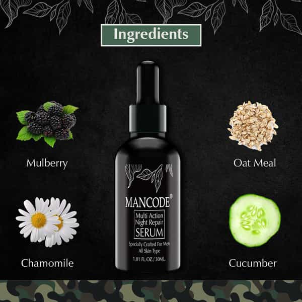 Mancode Multi Action Night Repair Serum (30Ml)