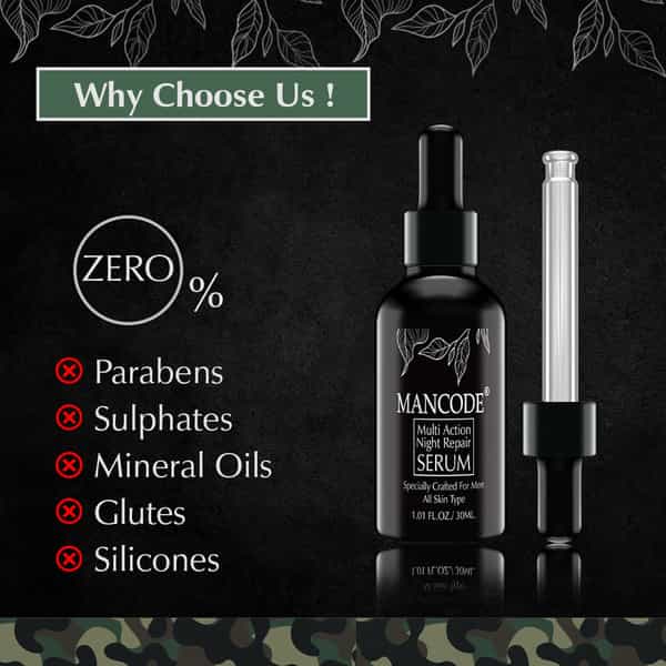 Mancode Multi Action Night Repair Serum (30Ml)