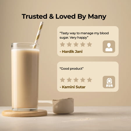 Pharmeasy Diabetic Protein Powder - French Vanilla - Jar | 400 Gm (5 Gm Protein/Serving)