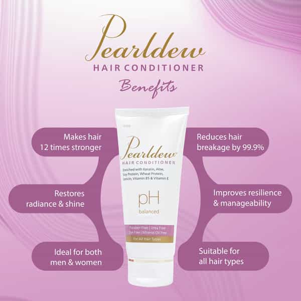 Pearldew Hair Conditioner 100 Ml | With Keratin & Aloe Vera | Paraben Free (Pack Of 4)