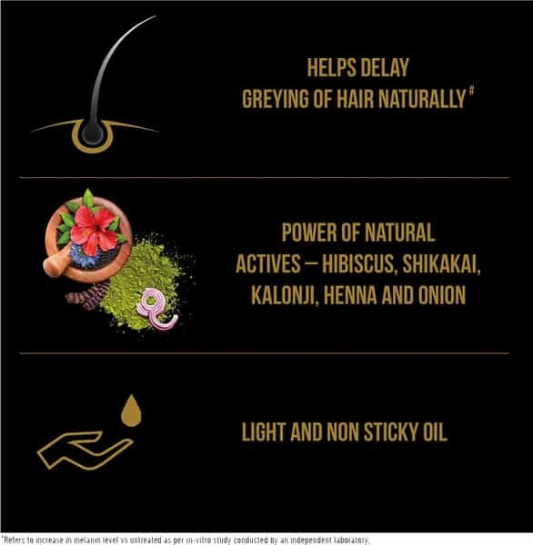 Bajaj Zero Grey Hair Oil Enriched With Onion Helps Fight Greying Of Hair Naturally 100Ml