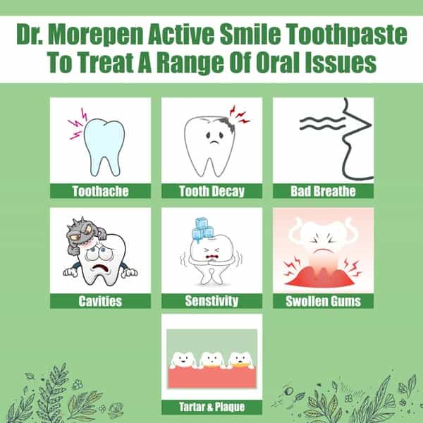 Dr. Morepen Active Smile | Tube | Herbal Toothpaste | 100 Gm