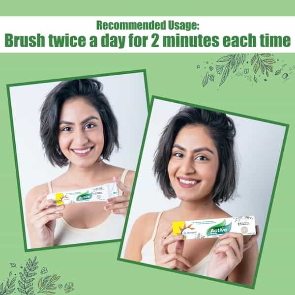 Dr. Morepen Active Smile | Tube | Herbal Toothpaste | 100 Gm
