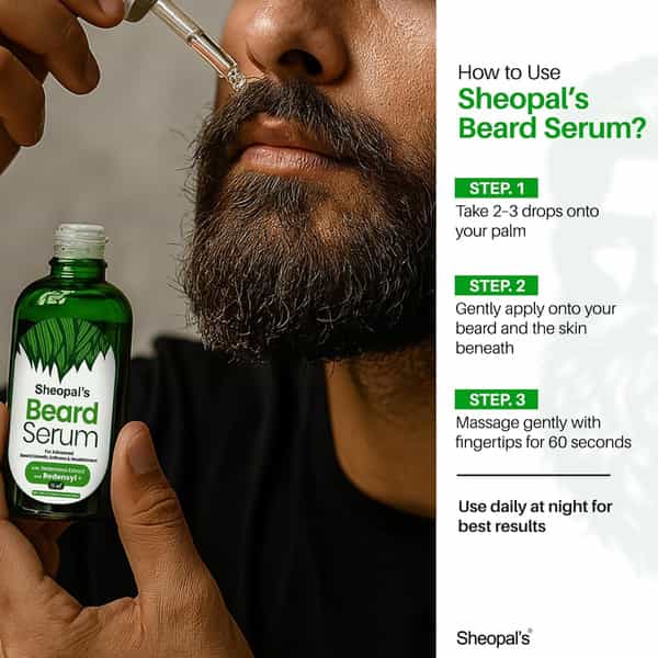Sheopal's| Beard Growth Serum|Beard Oil For Men |Beard Oil For Patchy Beard |Mustache Beard Oil 35Ml