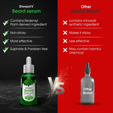 Sheopal'S| Beard Growth Serum|Beard Oil For Men |Beard Oil For Patchy Beard |Mustache Beard Oil 35ml